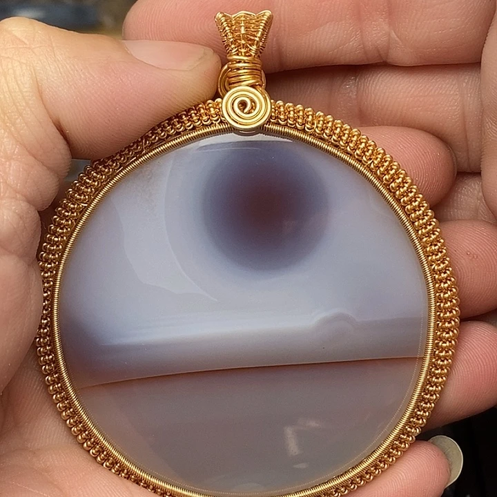 钱***发玛瑙/玉髓合金颈饰