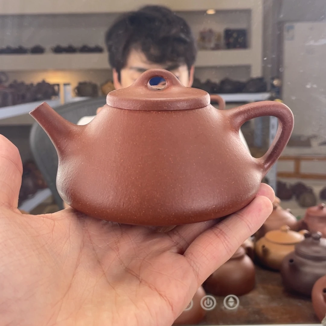 茶壶紫砂270cc红降坡茶壶