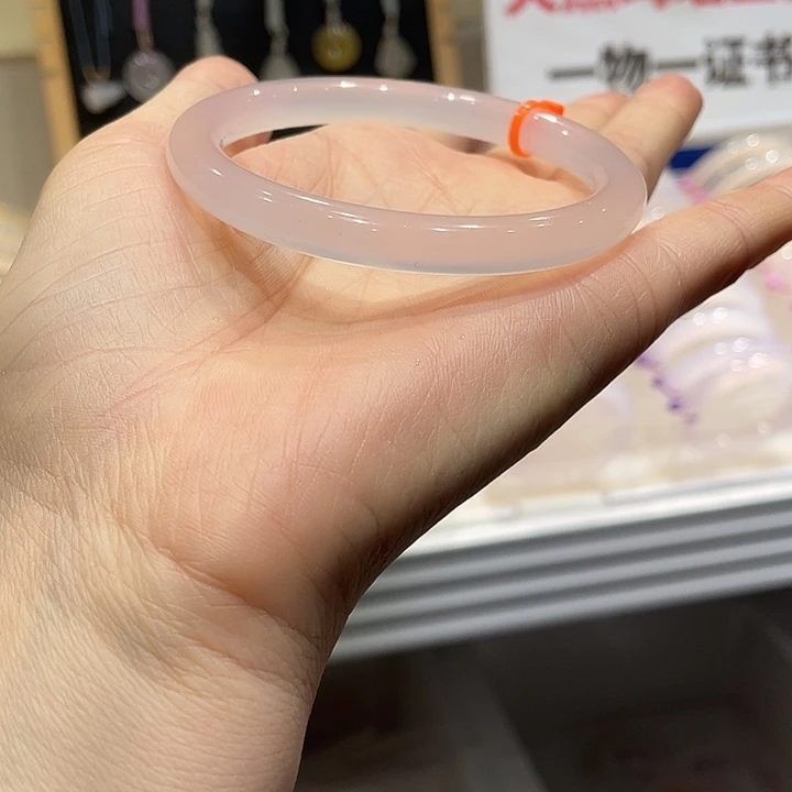 花***朵玛瑙/玉髓未镶嵌手镯@定向高品美人条@【58+】