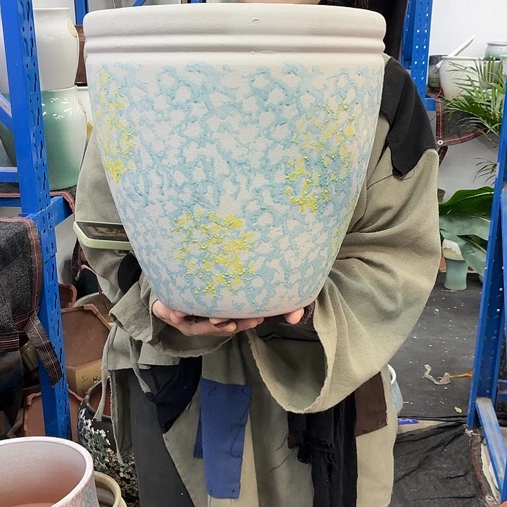 30×30 -粗陶花盆有孔-买买买