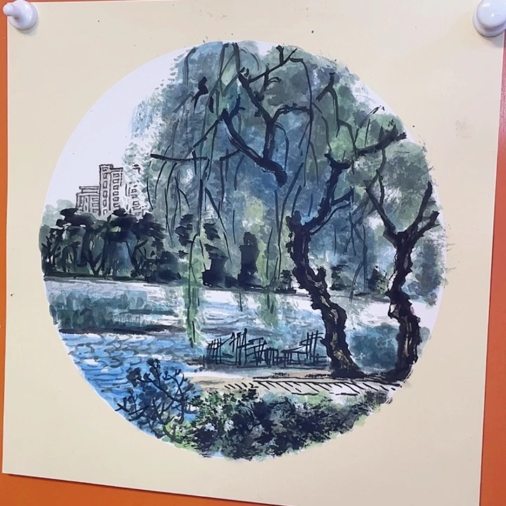 国画张圣敏先生纯手绘作品
