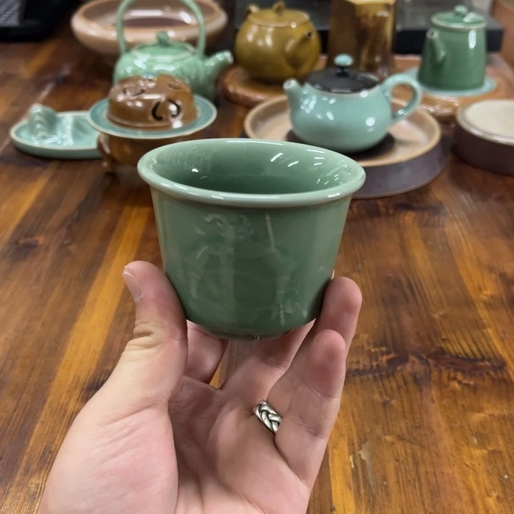 龙泉青瓷茶器微瑕8981