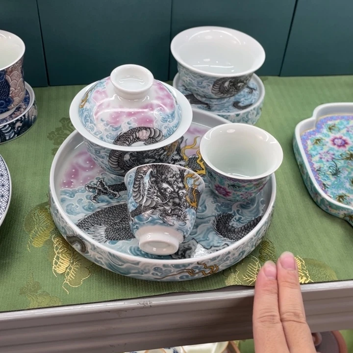 景德镇陶瓷盖碗茶具