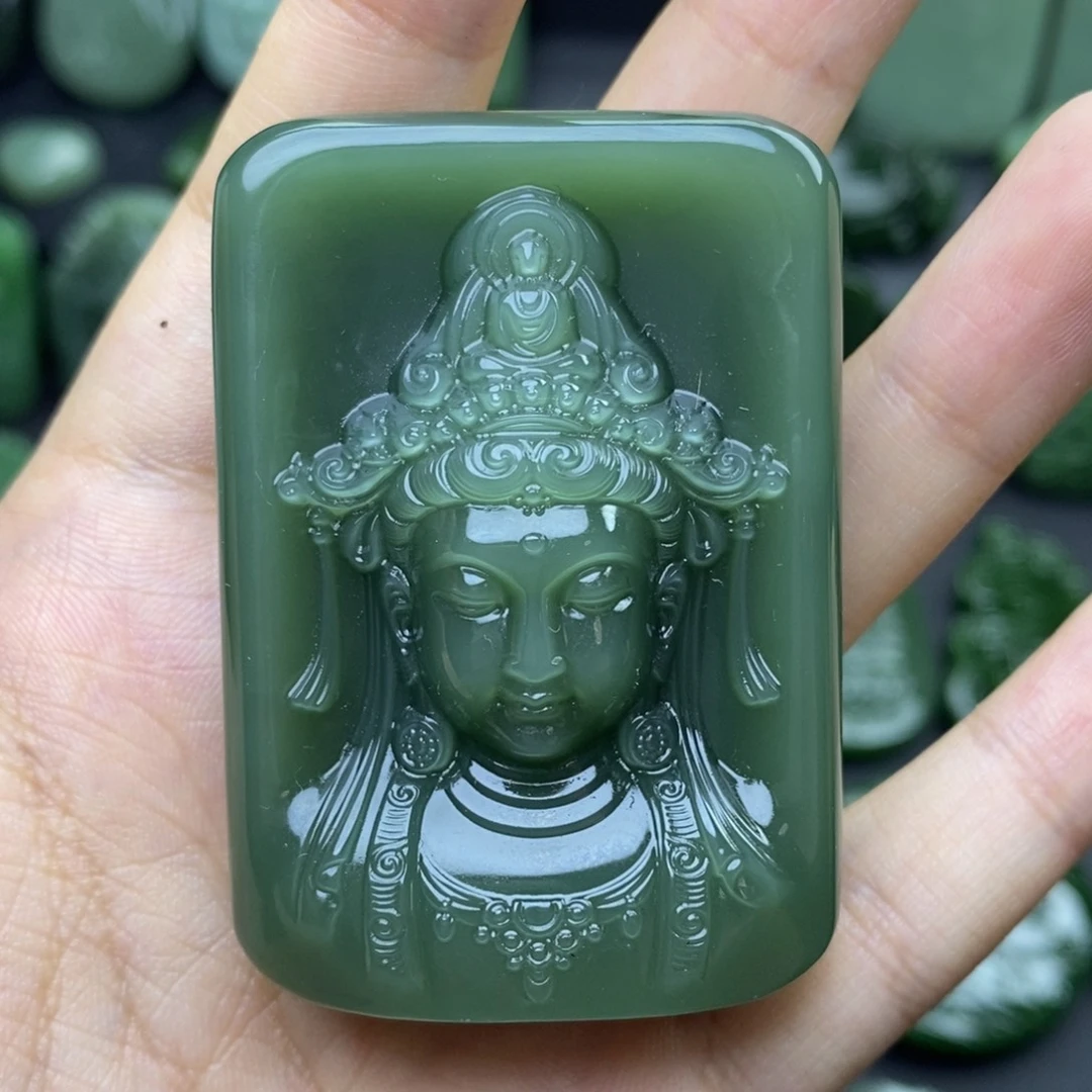 和田玉（碧玉）未镶嵌挂件