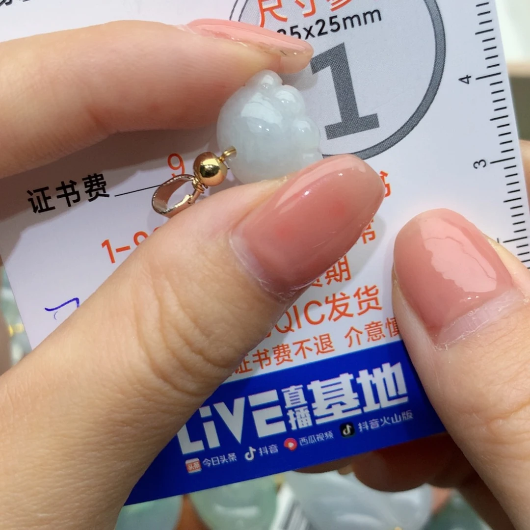 翡翠颈饰未镶嵌猫43