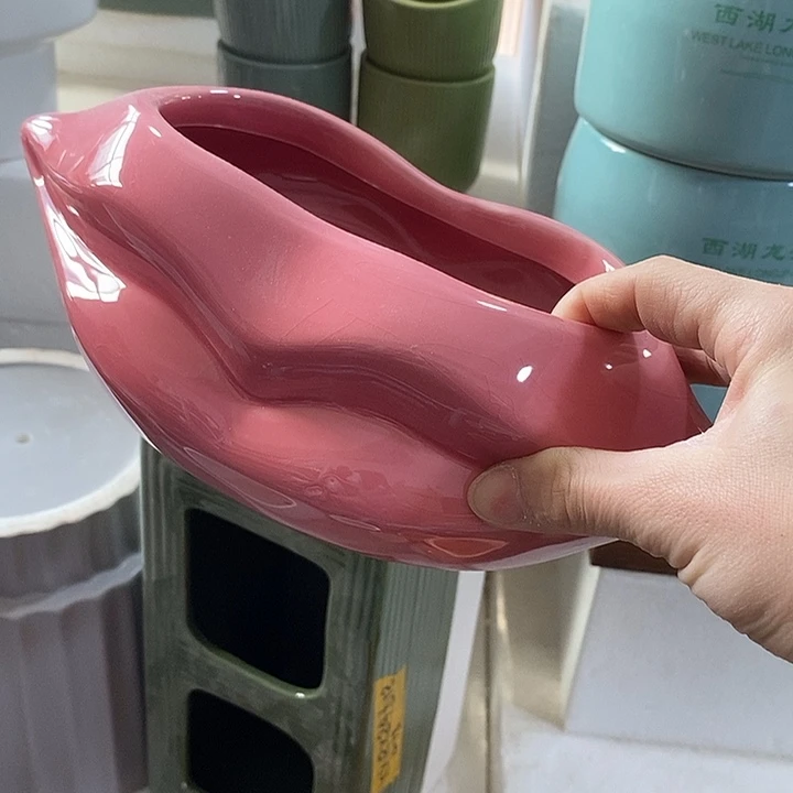 陶摆件陶盆有孔 瑕疵介意勿拍