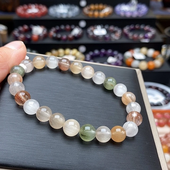 水晶手链未镶嵌?**奶手链