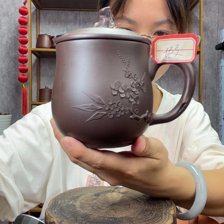 茶杯紫砂原矿紫砂杯