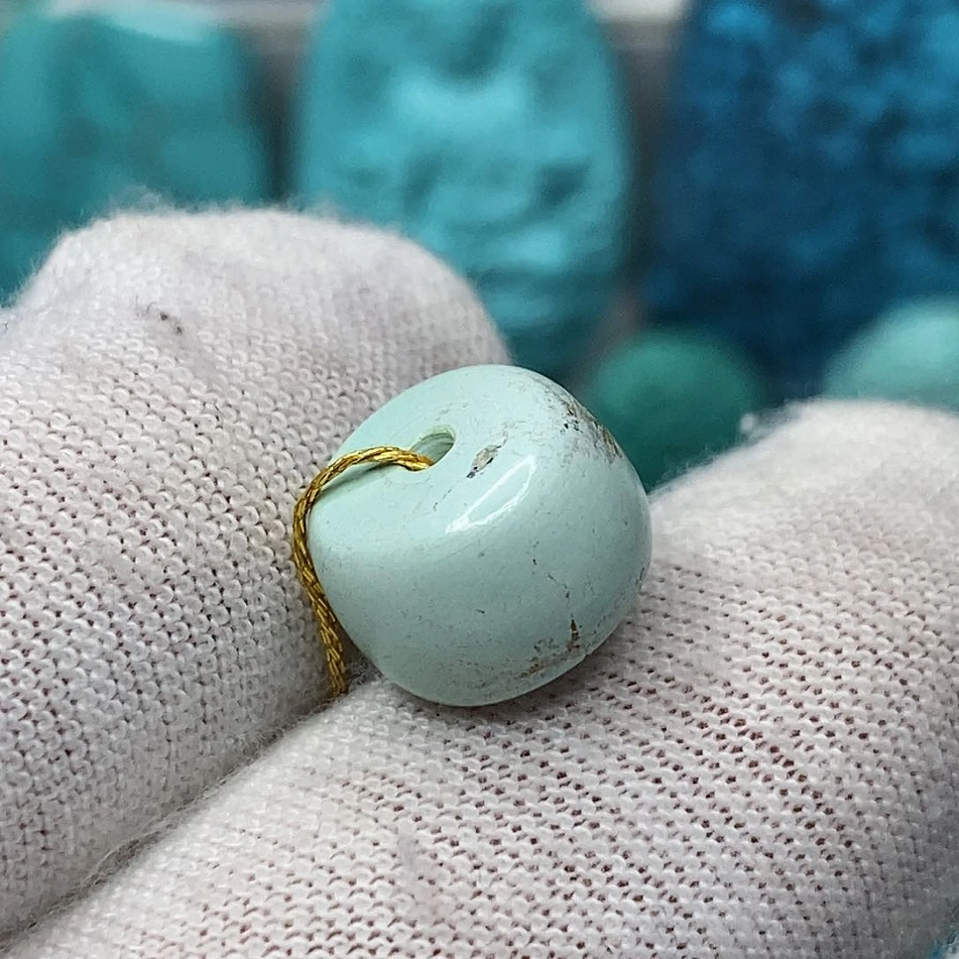 未镶嵌绿松石天然原矿 带武汉地大证书