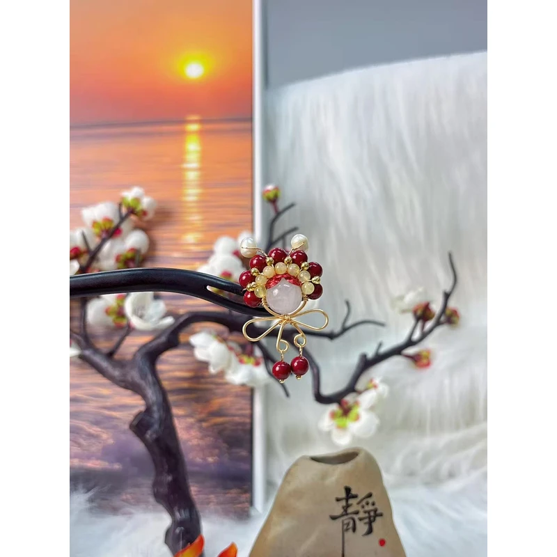 炑歌K331单簪刀马旦原创流苏气质百搭款15公分发簪
