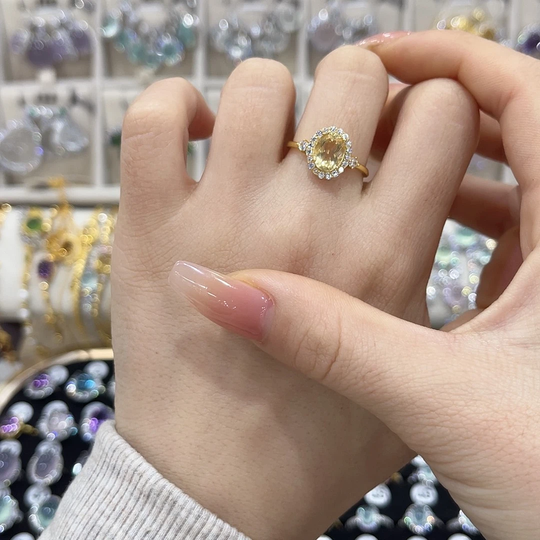 紫晶戒指银S925镶嵌