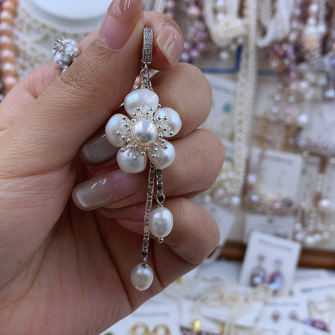 项链18K金镶嵌淡水珍珠