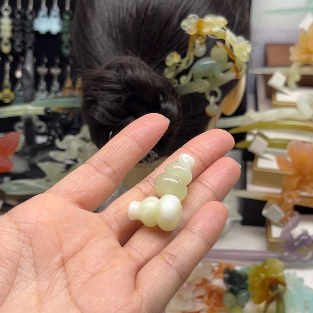 蛇纹石玉合金发簪