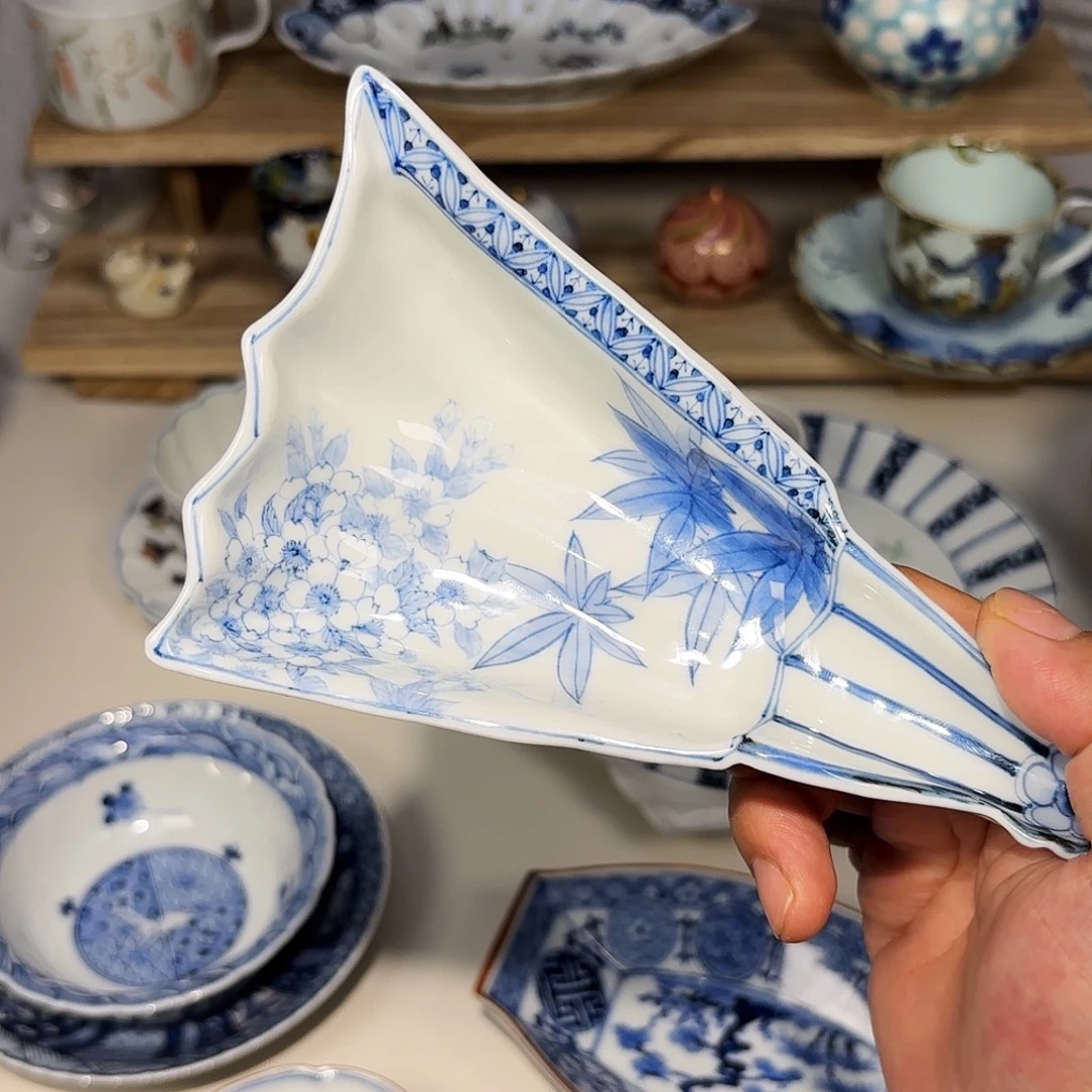 陶山本长左 A 扇面钵