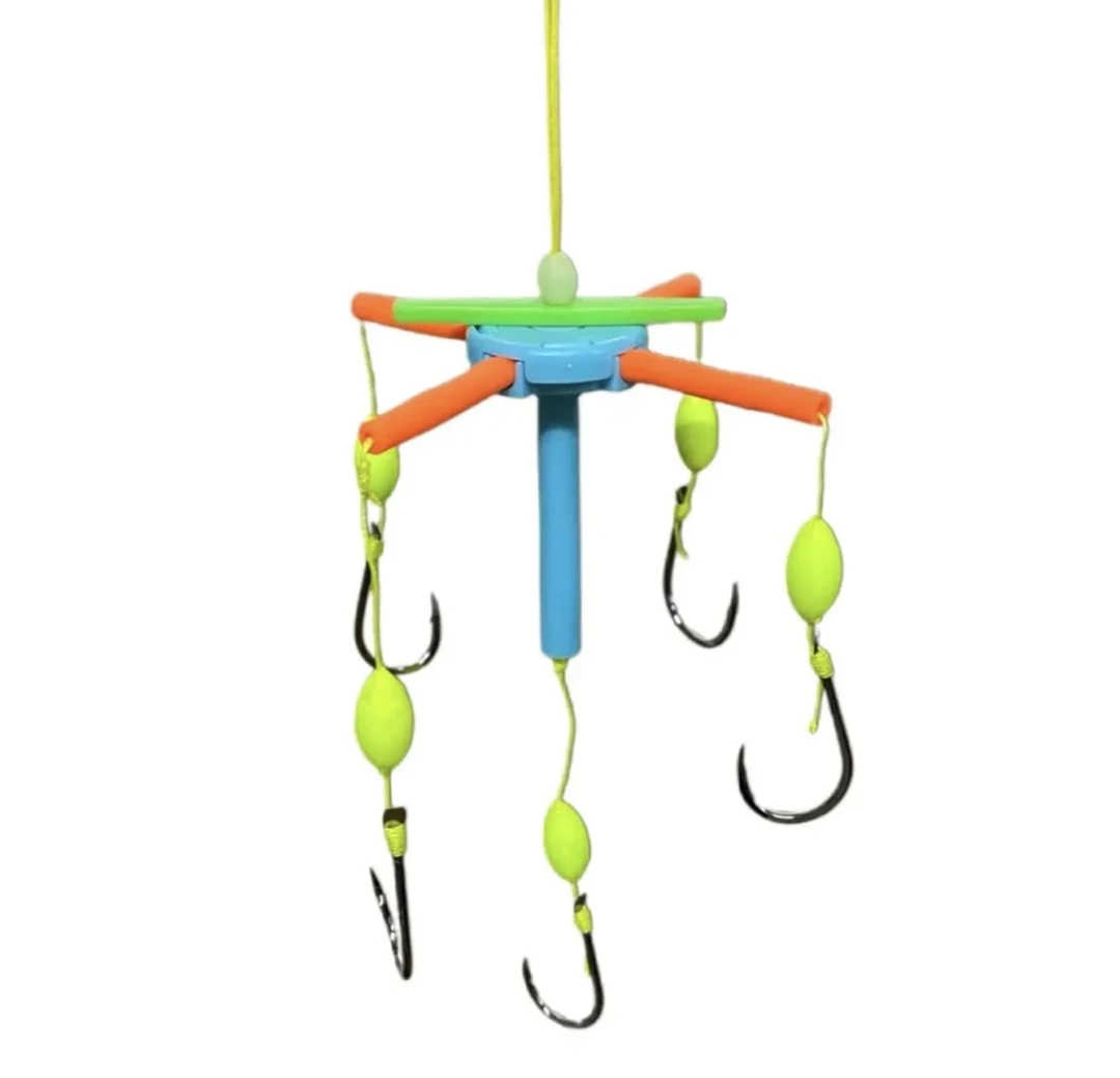 河鱼王坤哥钓鱼方块饵底浮两用新型长条型鲢鳙钩调节可选反离底钓