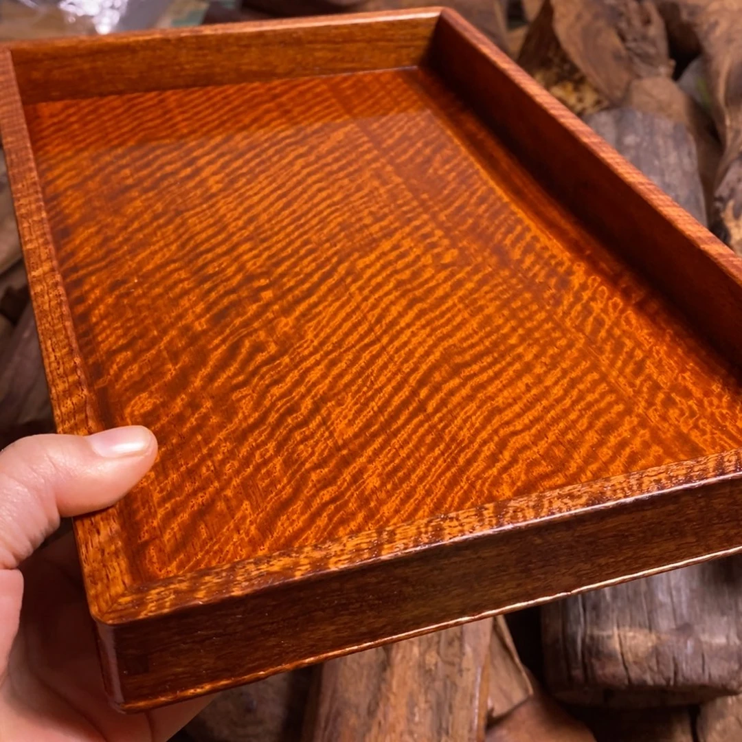 小***4大果紫檀（缅甸花梨）文盘