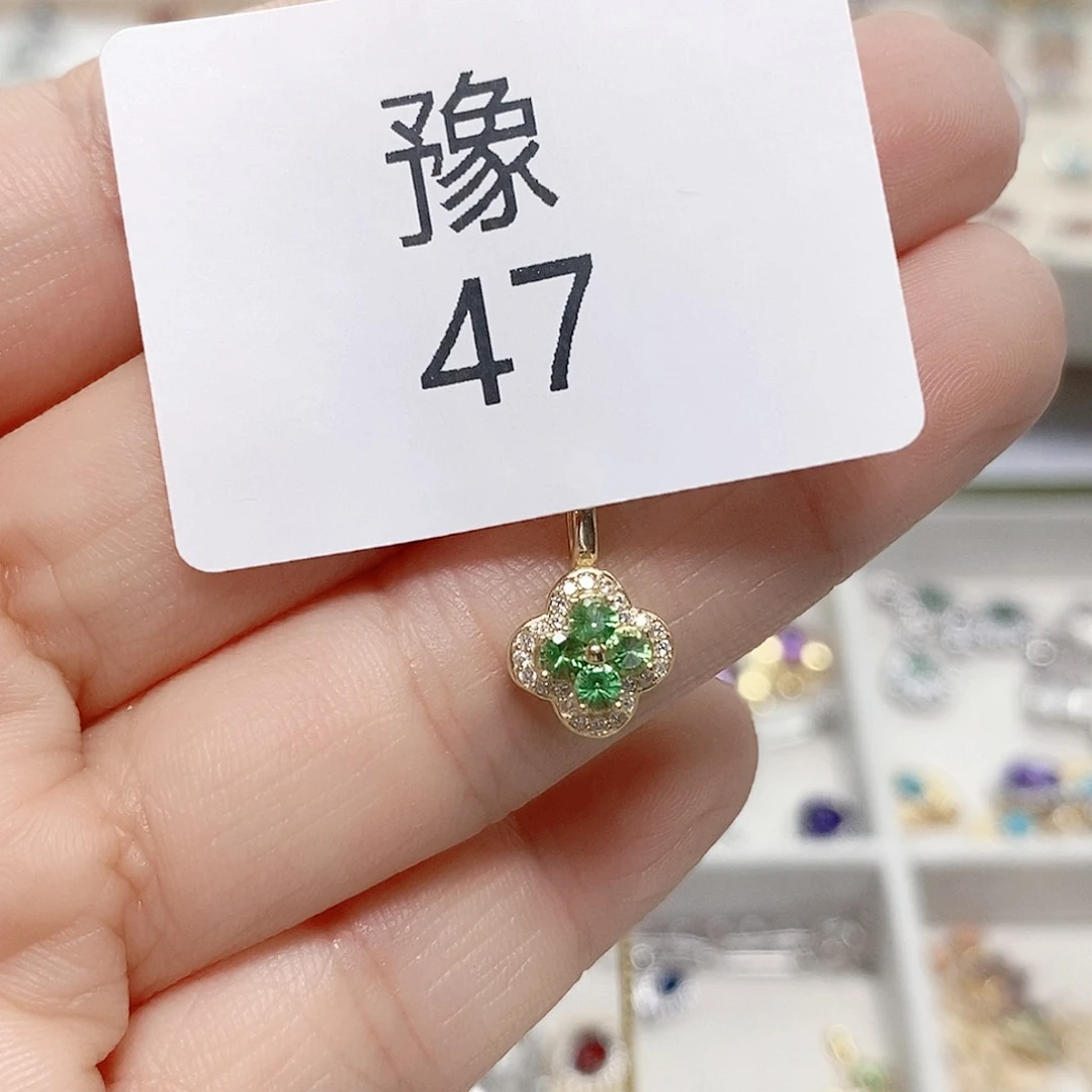 银S925镶嵌颈饰石榴石豫47