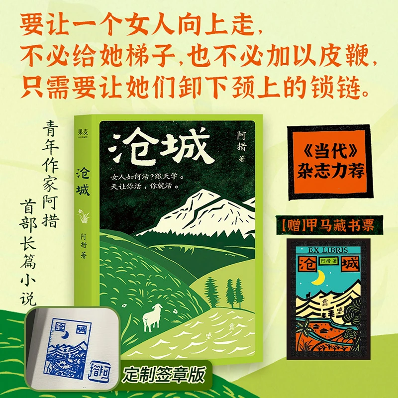 文淇同款 沧城签名版/沧城签章版  阿措长篇小说