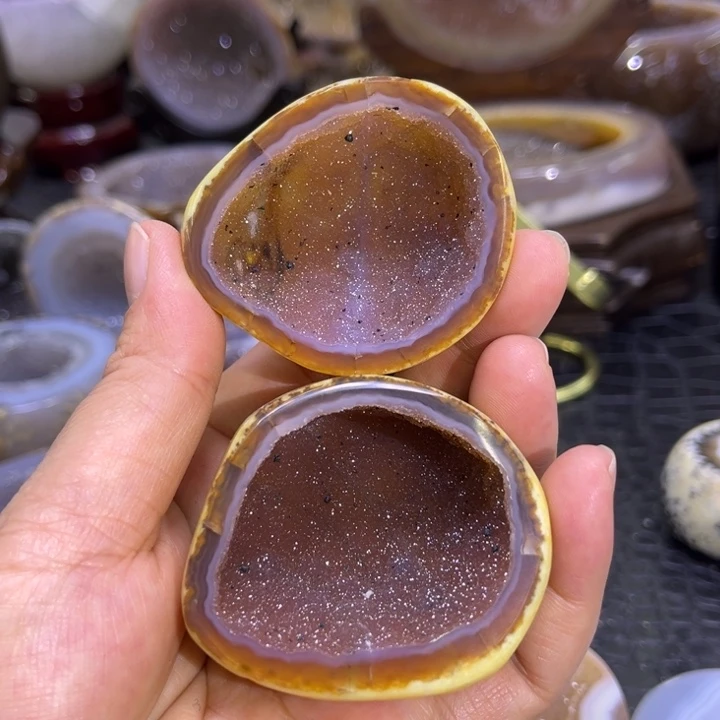 未镶嵌水晶珠宝半成品红软盆