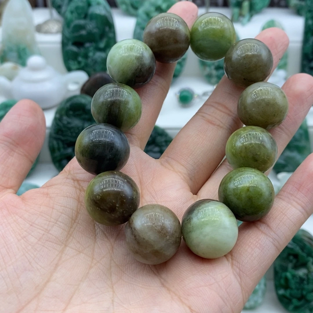 独山玉未镶嵌手串