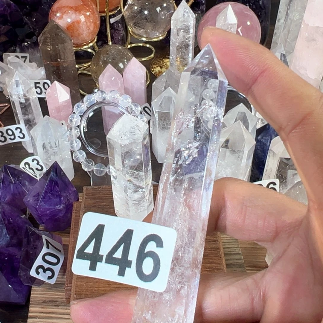 水晶天然水晶，默认微瑕未镶嵌