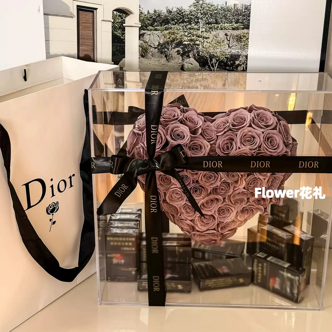 Lnga Landgre七夕情人节永生花礼物送女友闺蜜情人节高级感小众