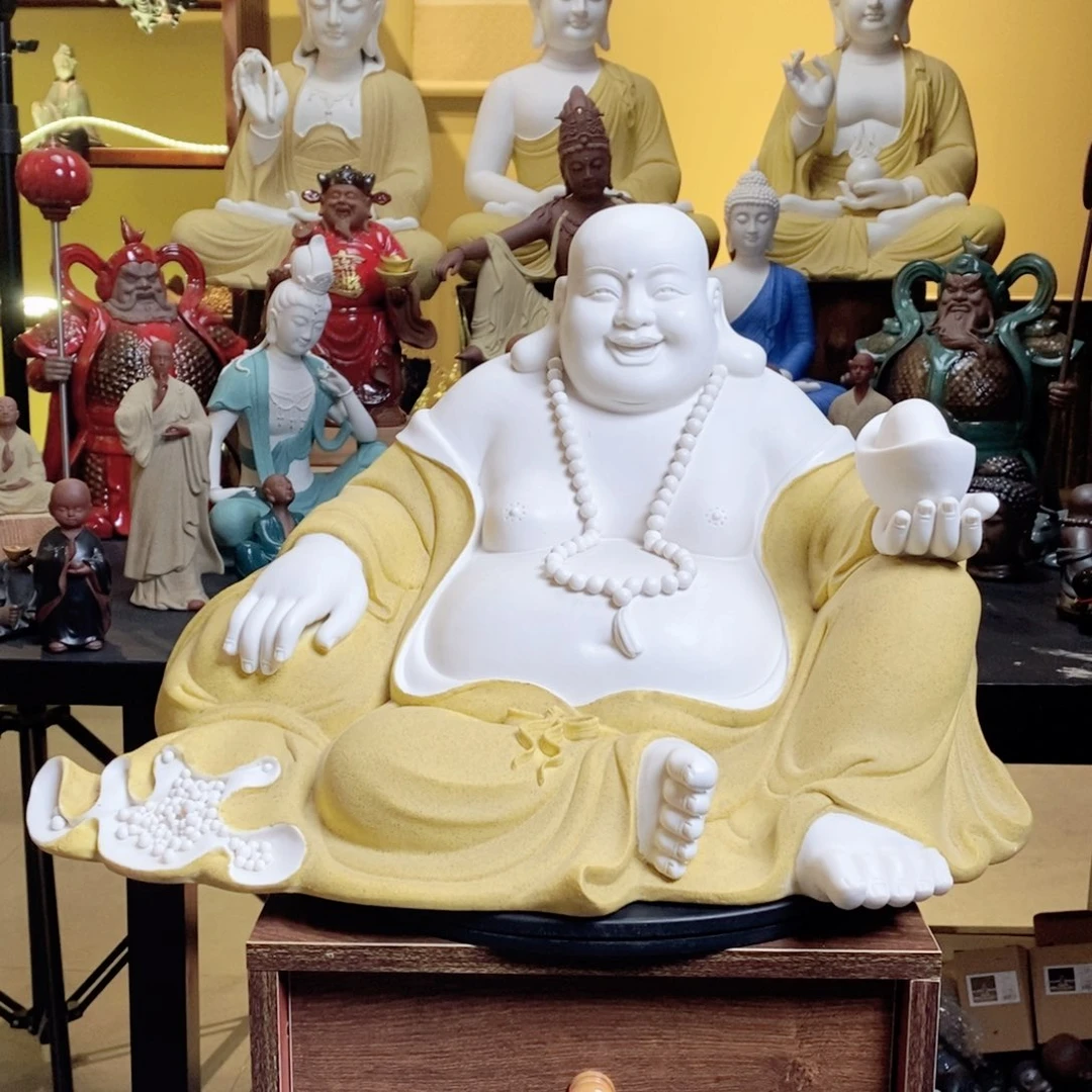 摆件陶瓷弥勒佛摆件