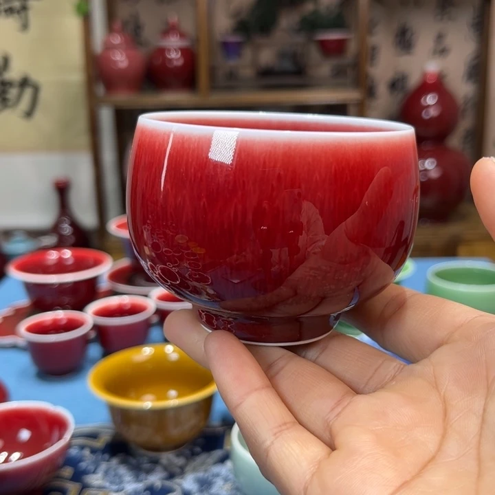 景德镇陶瓷浅行窑大罗汉杯