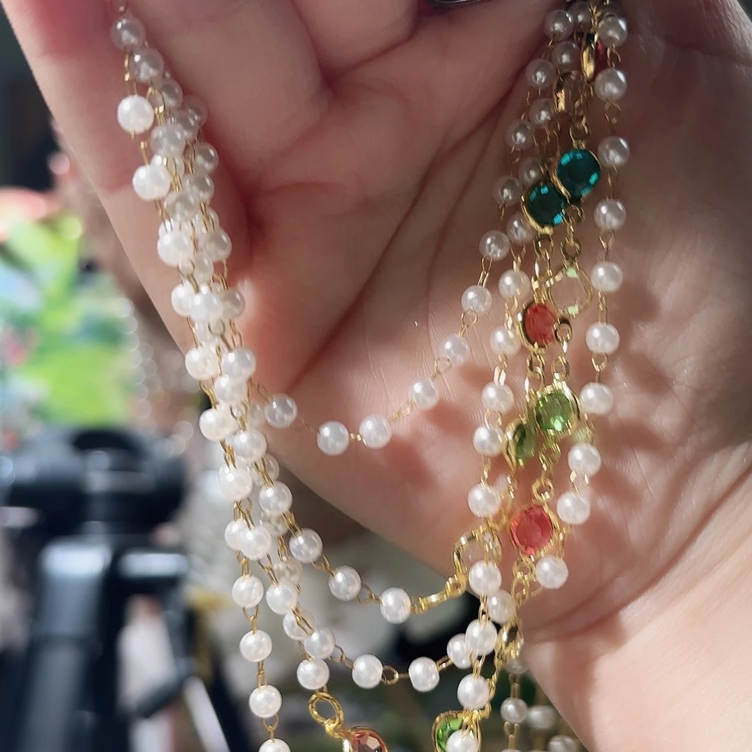 琉璃纯铜合金项链