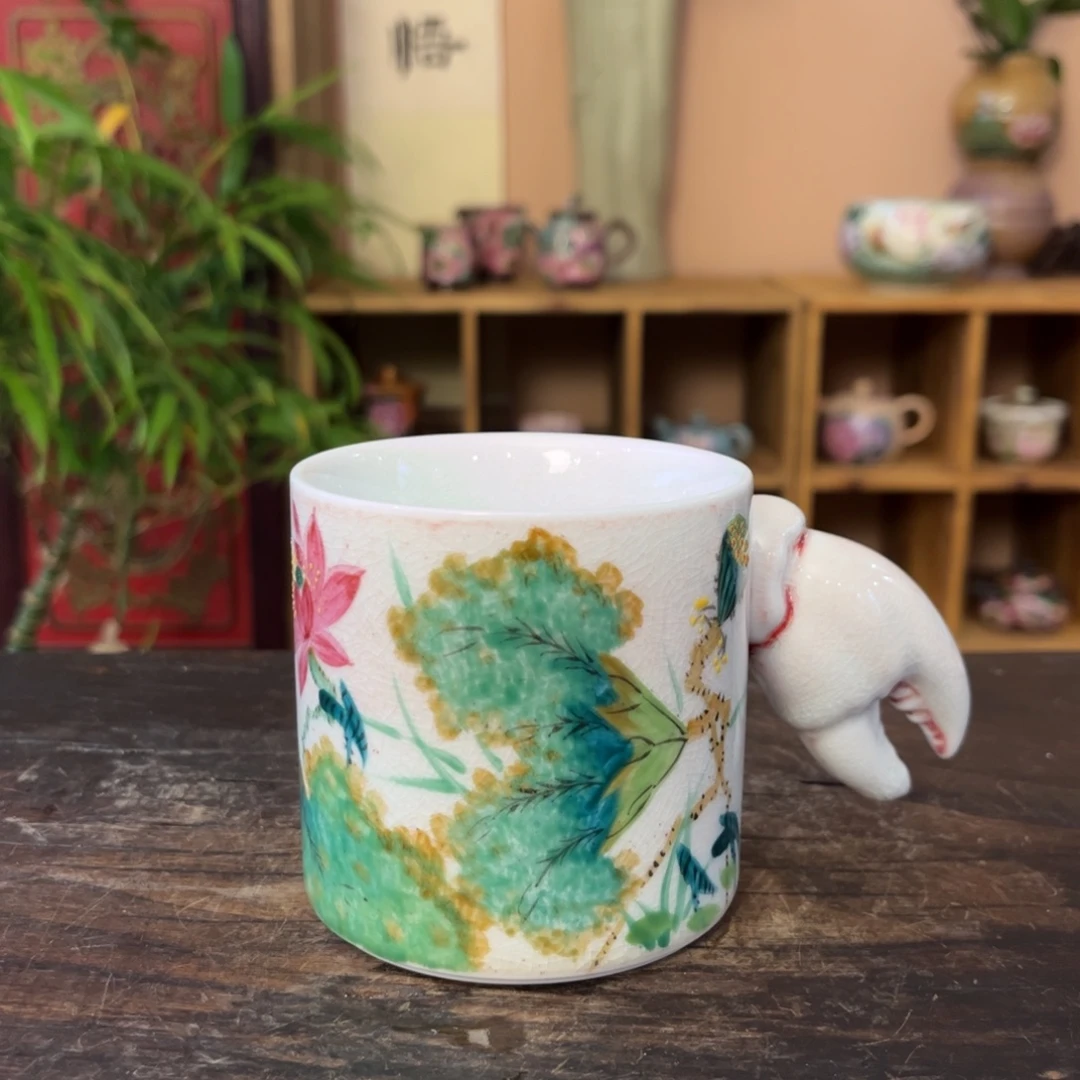 柴烧手工手绘陶瓷