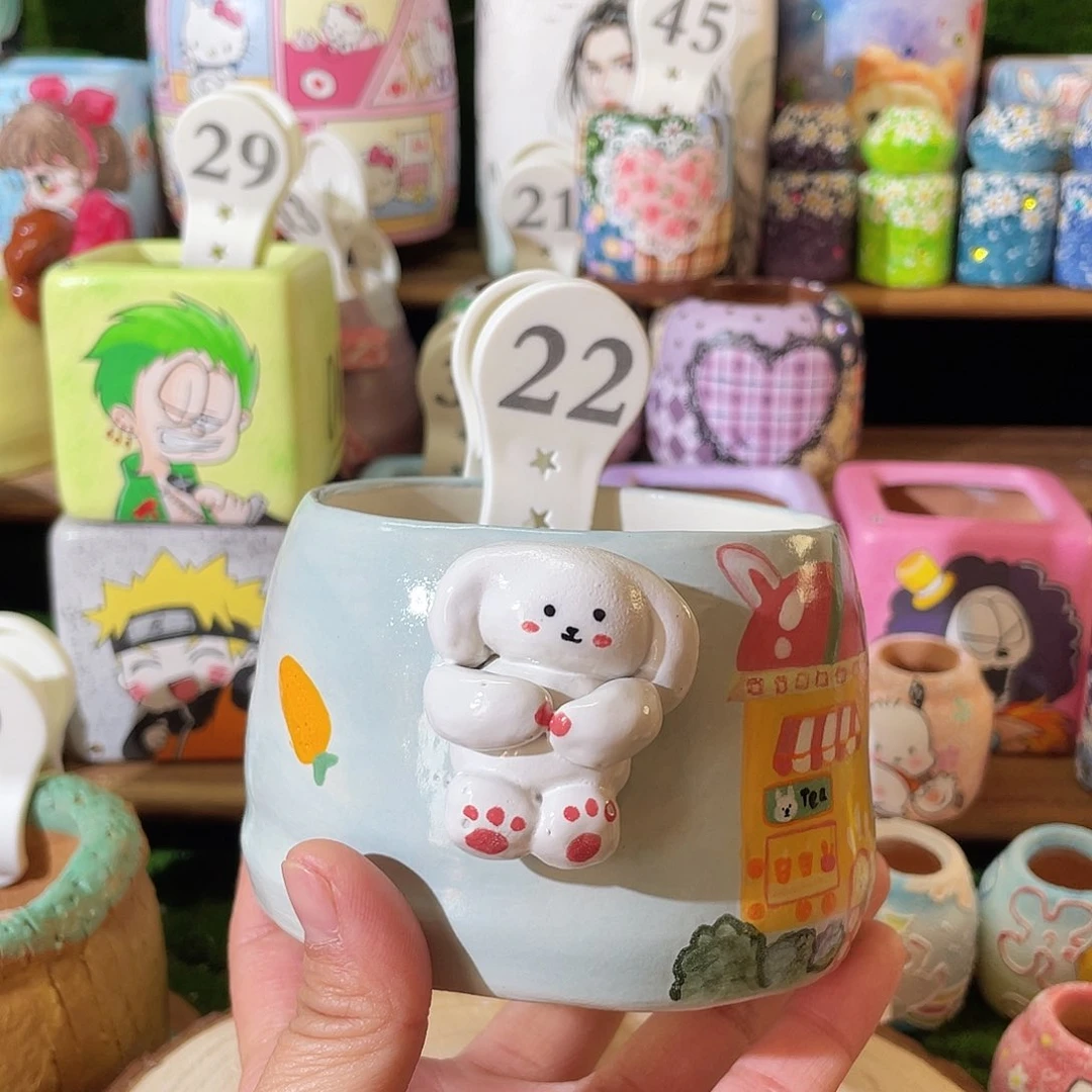 红陶22…..手工手绘