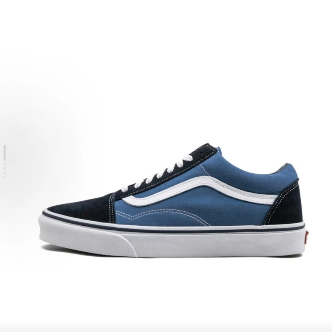 Vans Old Skool Navy 帆布 低帮板鞋男女同款 海军蓝 VN000D3HNVY