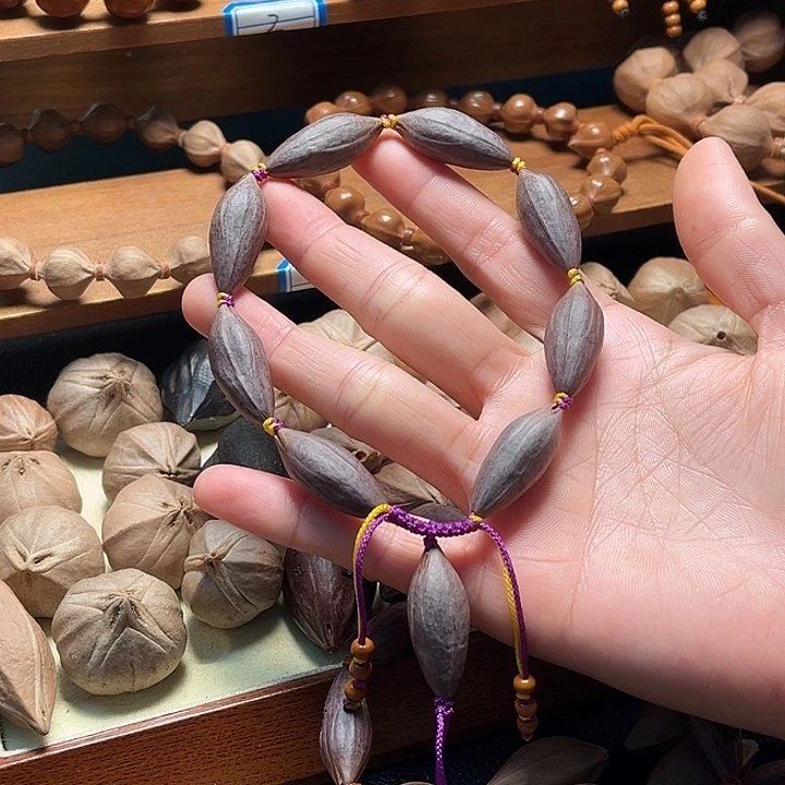 宏***巾橄榄核手串/手链紫核1.1尺寸