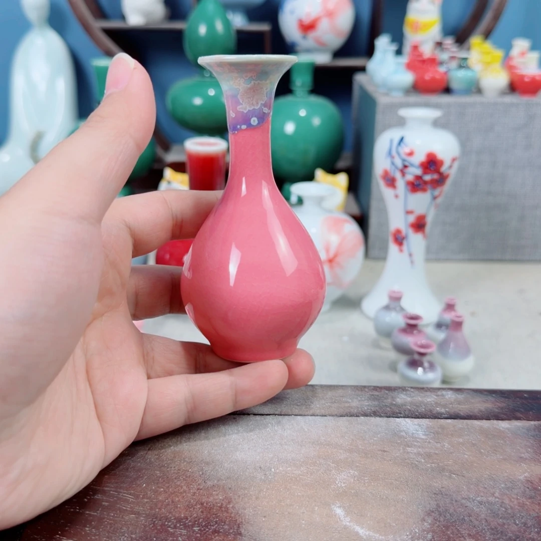 陶瓷手工小花器摆件