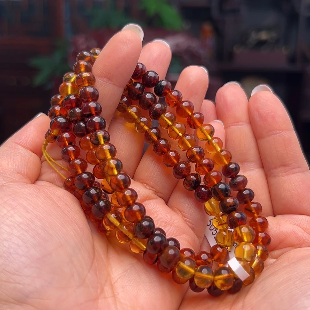 琥珀裸石未镶嵌抚顺琥珀20174。7m m