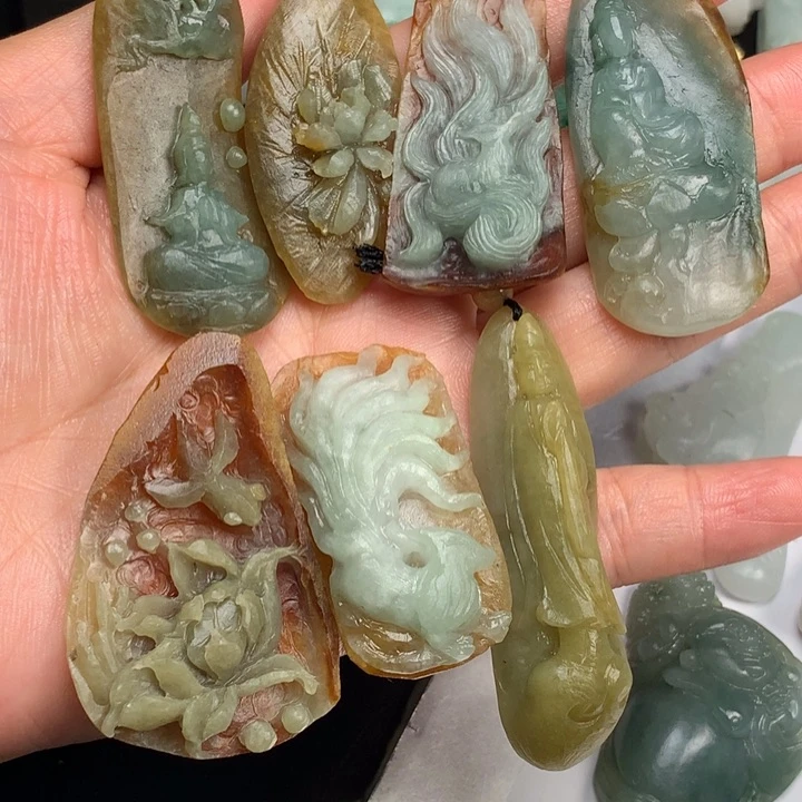 定制翡翠未镶嵌咪*陈翡翠