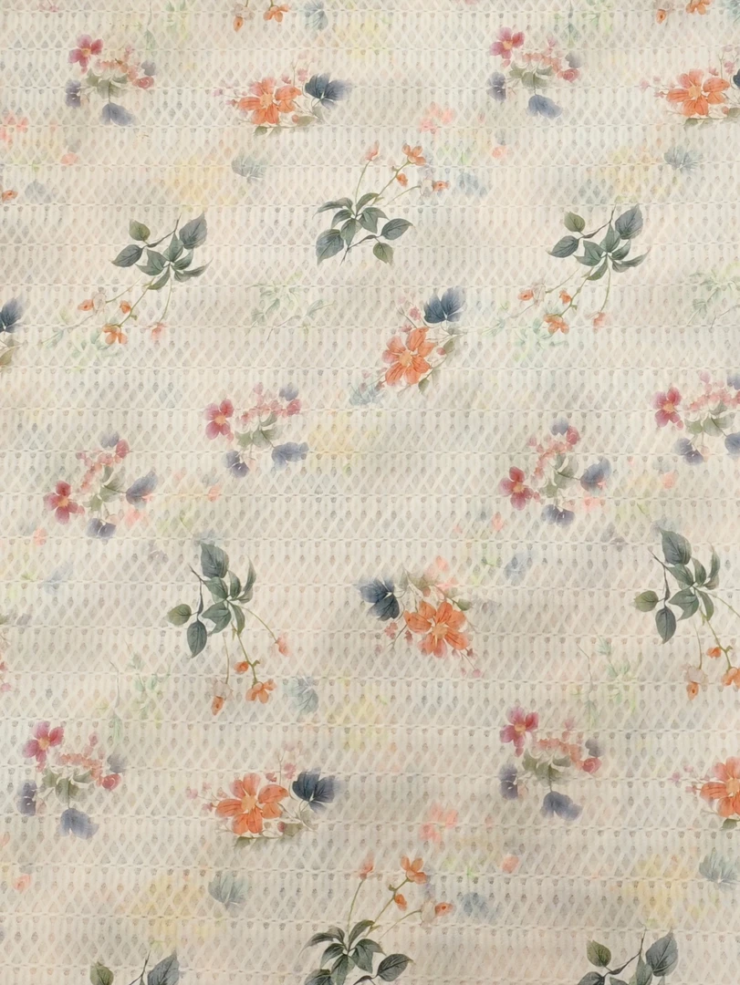 福针织印花新款面料精选优质面料柔软舒适亲肤高档新中式布料