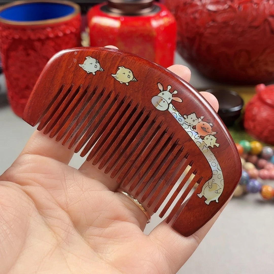 木扬州漆器厂螺钿木梳