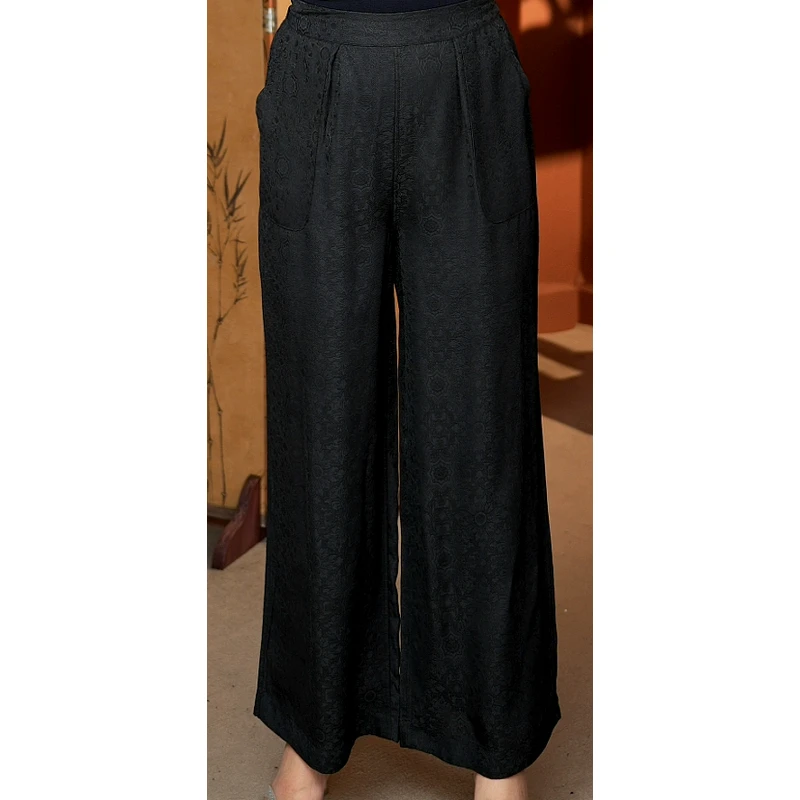 （太阳花）2025新款花螺双面穿直筒裤