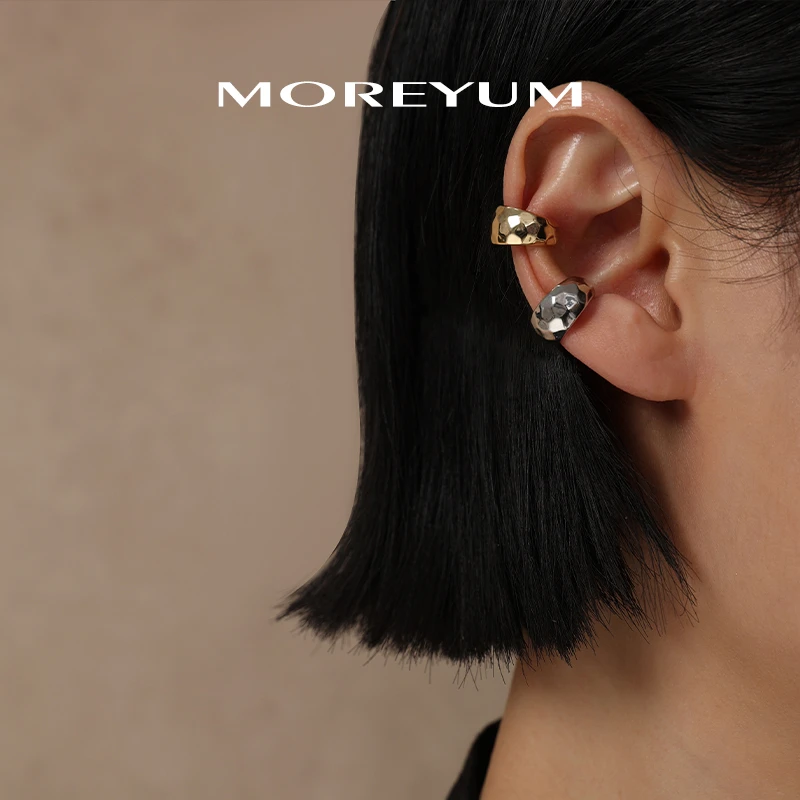 muyang/慕阳 铜合金耳饰 手工气质百搭法式个性浅盈耳夹