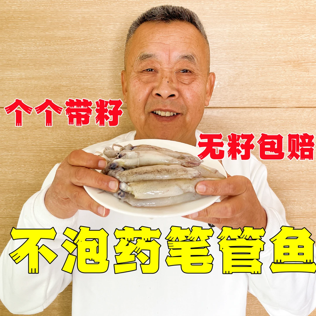 【老爹定制】原浆不泡药笔管鱼500g*3袋