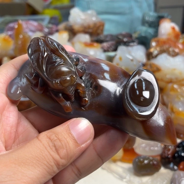 玛瑙/玉髓未镶嵌吊坠(不含链)