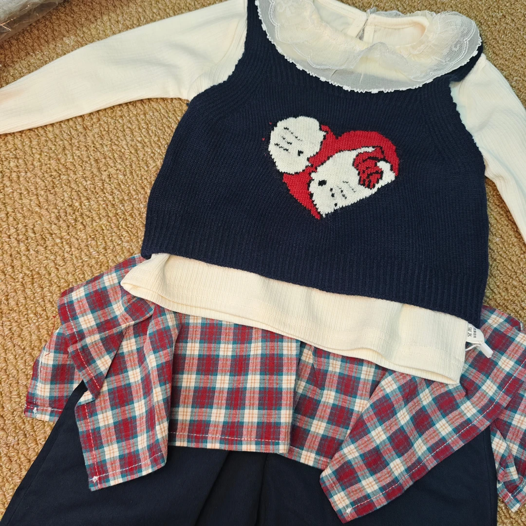 小女童秋季新款真三件套