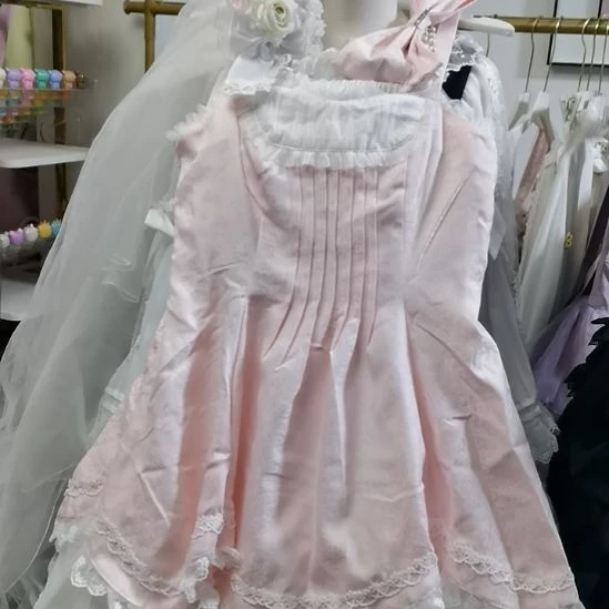 挂脖款瑕疵头饰，宝石礼盒xL粉色