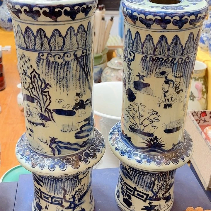 摆件小*许陶瓷摆件不固定一对