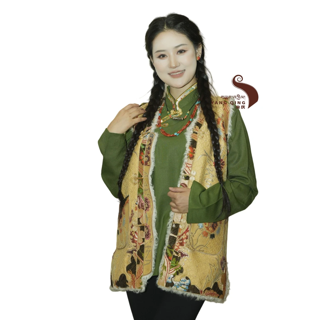 【纯手工定制】高级匠心羊毛马甲传统工艺进口缎面颜色花样自选