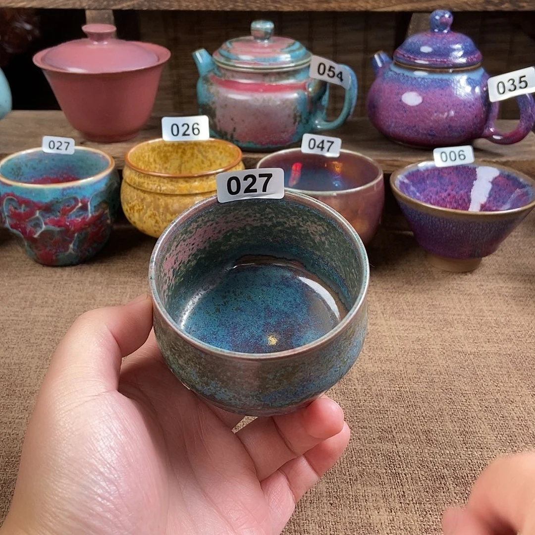 瓷片钧瓷茶壶茶具
