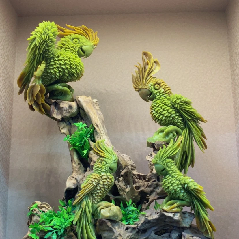 【闪购商品】未镶嵌蛇纹石玉摆件覆膜