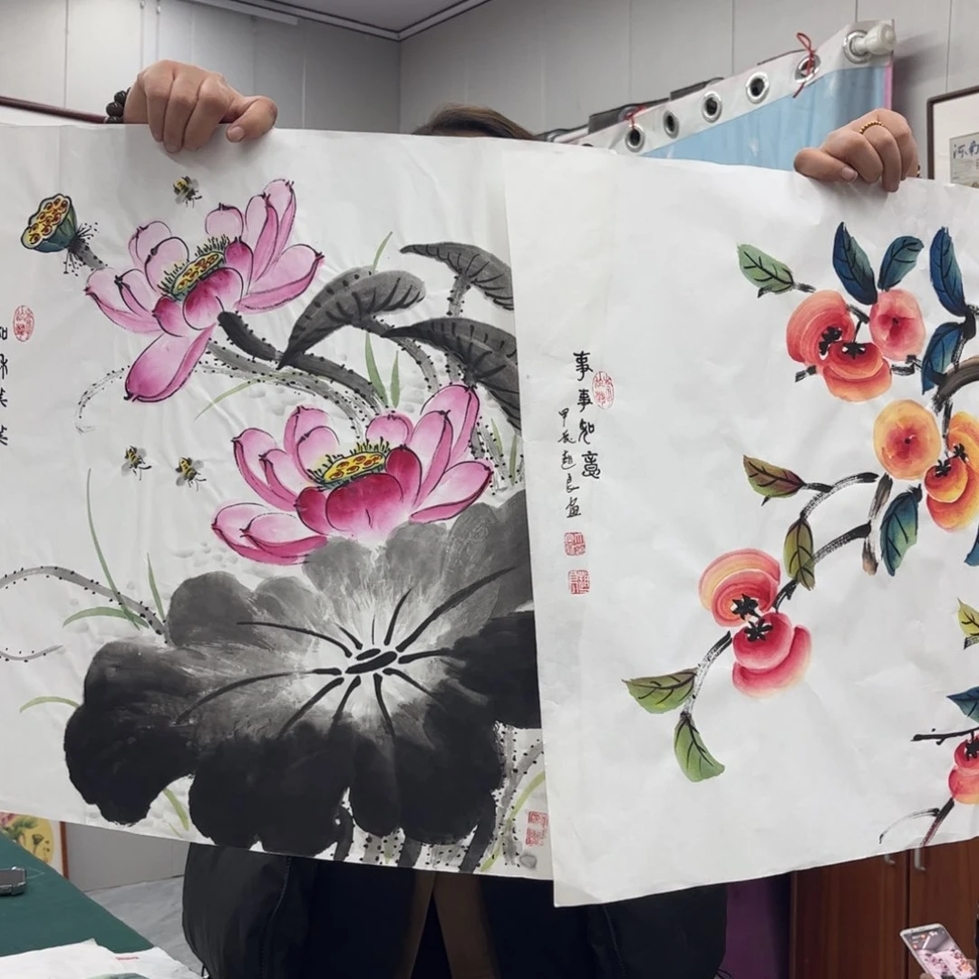 书法赵良老师荷花