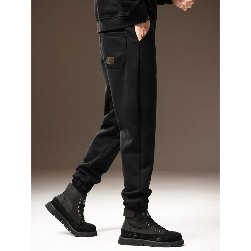 MR.MUDI/穆迪先生高端美式潮牌针织束脚休闲裤子男重磅运动卫裤男